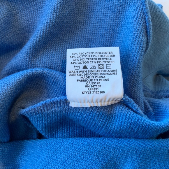 FRANK & OAK Sweatshirt, Oversized, Royal Blue, Sz M - Picture 5 of 5